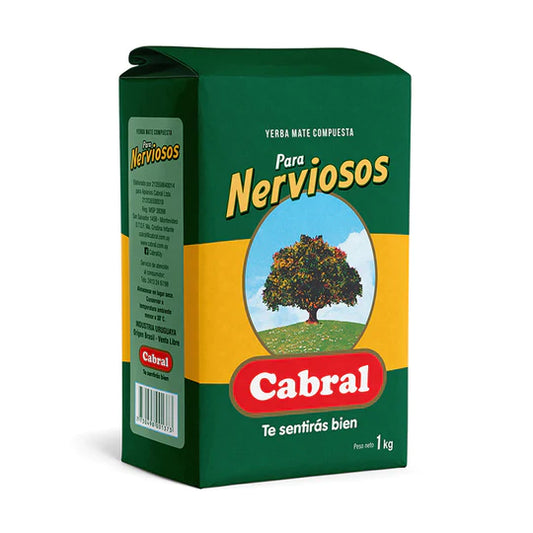 Yerba Mate Cabral Para Nerviosos x 1 kg