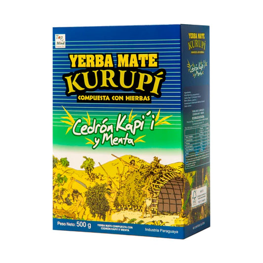 Yerba Mate Kurupi Cedron Kapii  y Menta