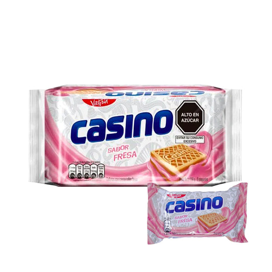 Casino - Galletas de Fresa (Pack de 6)