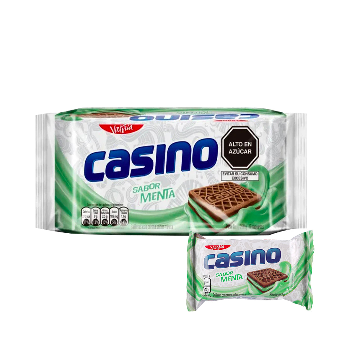 Casino - Galletas de Menta (Pack de 6)