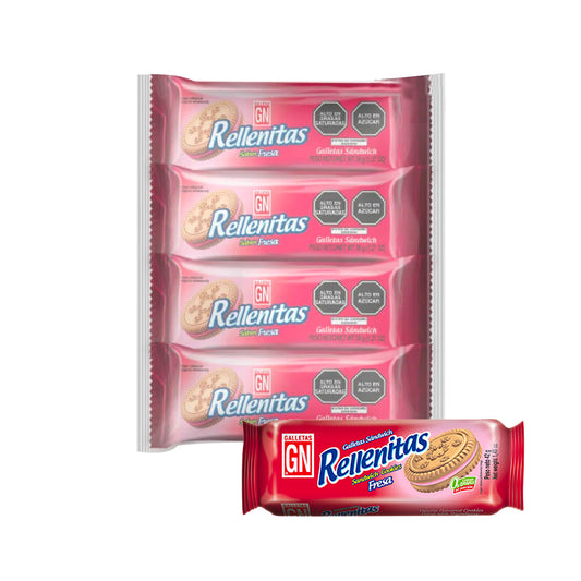 GN Rellenitas - Sabor Fresa (Pack de 8)