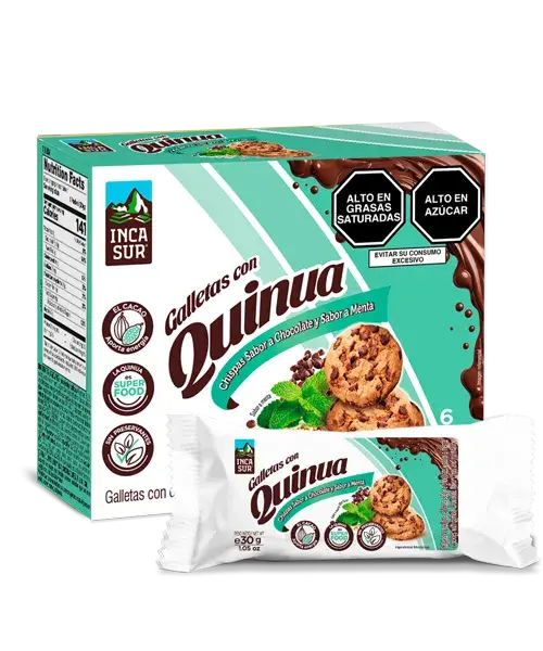 Inca Sur Galletas Quinoa- Chocolate - Menta