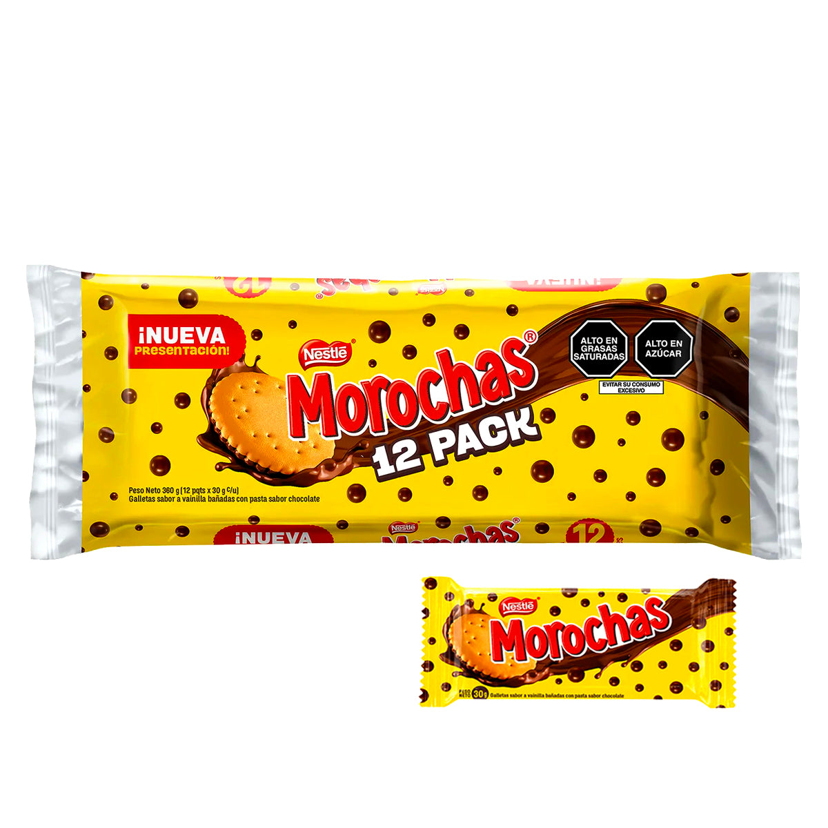 Morochas - Galletas de Chocolate (Pack de 12)