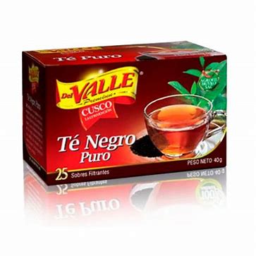 Te Del Valle Te Negro -Puro x 25