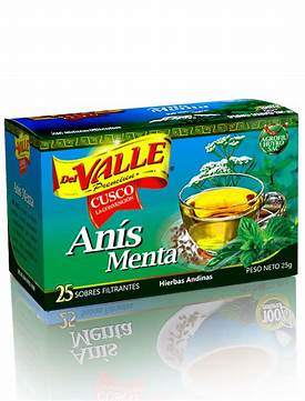 Te Del Valle Anis Menta Boldo  x 25