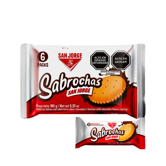 Sabrochas - Galletas de Chocolate (Pack de 6)