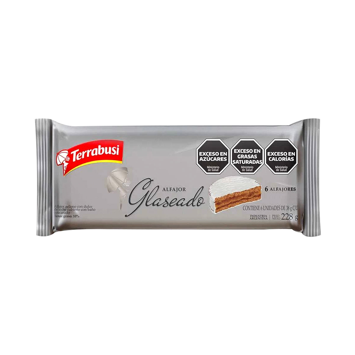 Terrabusi - Alfajor Glaseado (6 unidades)o