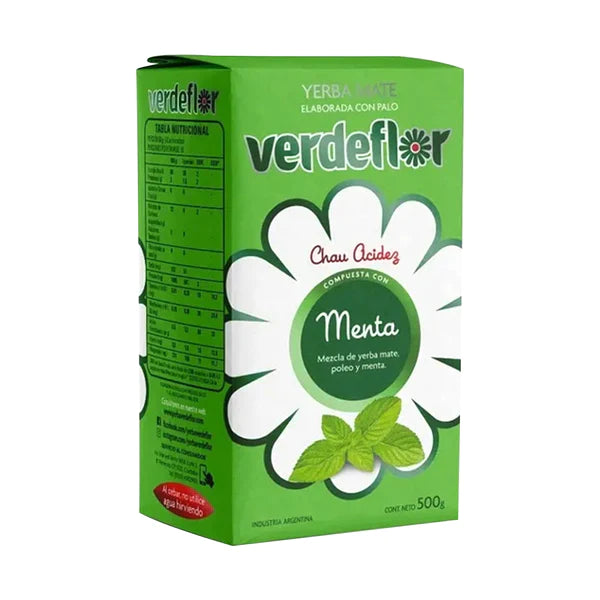 Verde Flor Menta Yerba Mate Compuesta  500g 1.1lb