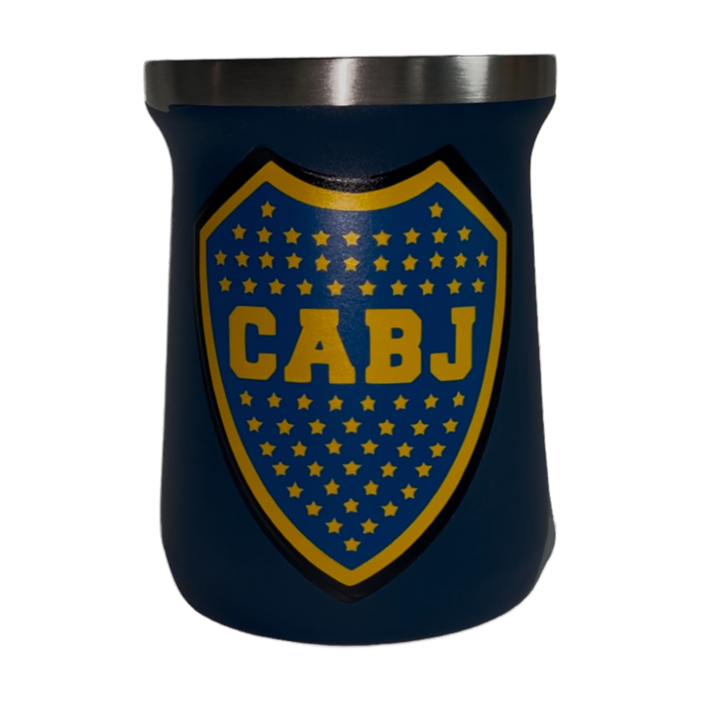 Mate Aceroinoxidable escudo Boca Juniors vinilo permanente