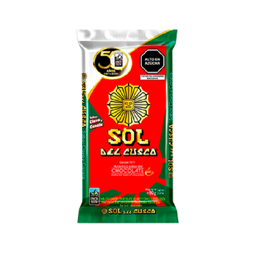 Chocolate Sol del Cuzco canela y clavo