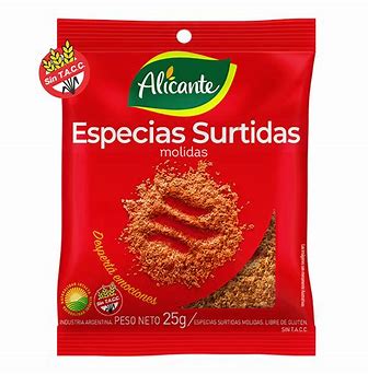 Especias surtidas Alicante. 25grs