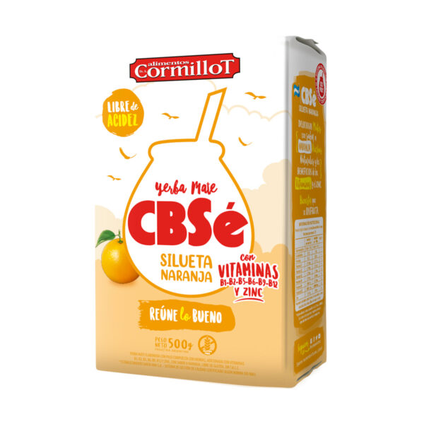 CBSe Yerba Mate Cormillot Naranja Silueta