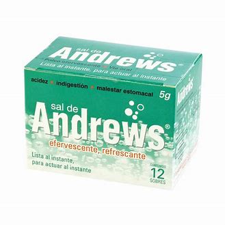 Sal de Andrews - Efervesente - Refrescante - x 4 sobres