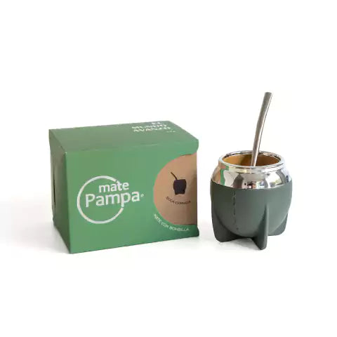 Mate Pampa Verde con Bombilla