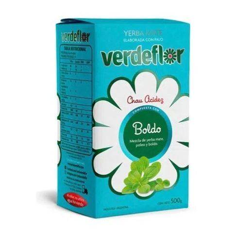 Verde Flor Boldo Yerba Mate Compuesta 500g 1.1 lb