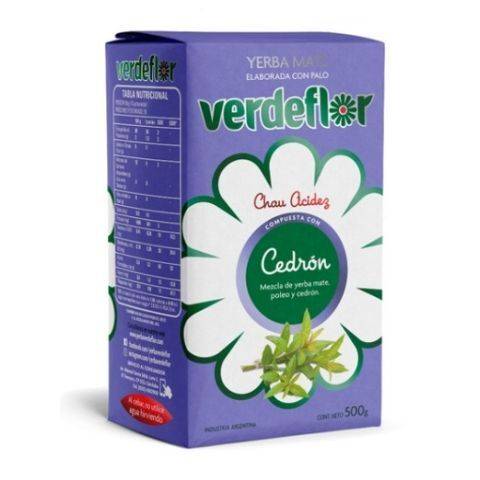 Verde Flor Cedron Yerba Mate Compuesta  500 g 1.1 lb